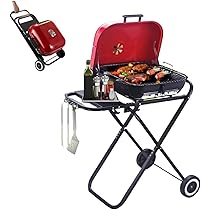 未使用 6〜10人用 バーベキューグリル キャスター付き Hill Stone バーベキューコンロ 丸型 BBQ コンロ バーベキュー